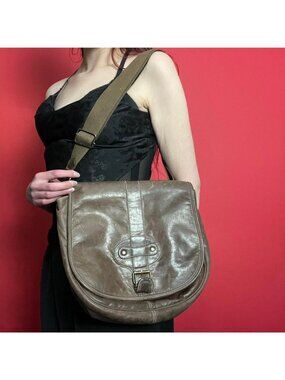 Vackroy / Brown genuine leather satchel purse 🤎🤎